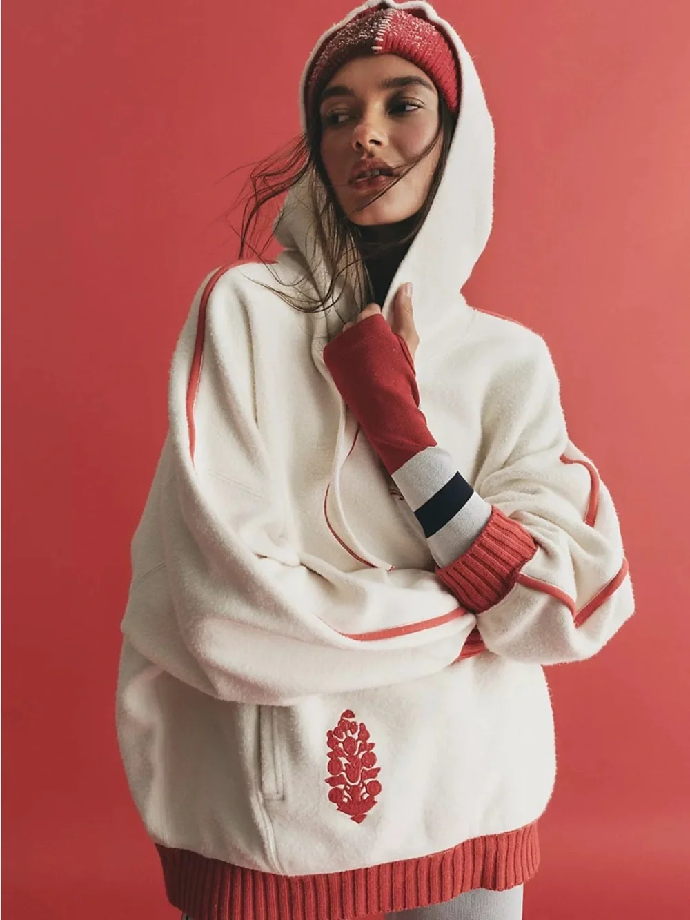 NWOT Free People FP Movement Reset Fleece Hoodie Size Large
